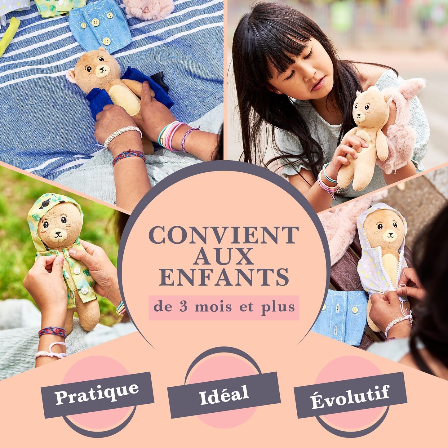 Le Kiddy Bear - Peluche à habiller My kiddy Shop