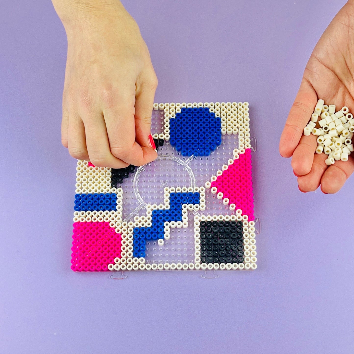 Diy Horloge kit de perles à repasser The Edinburgh Craft Club