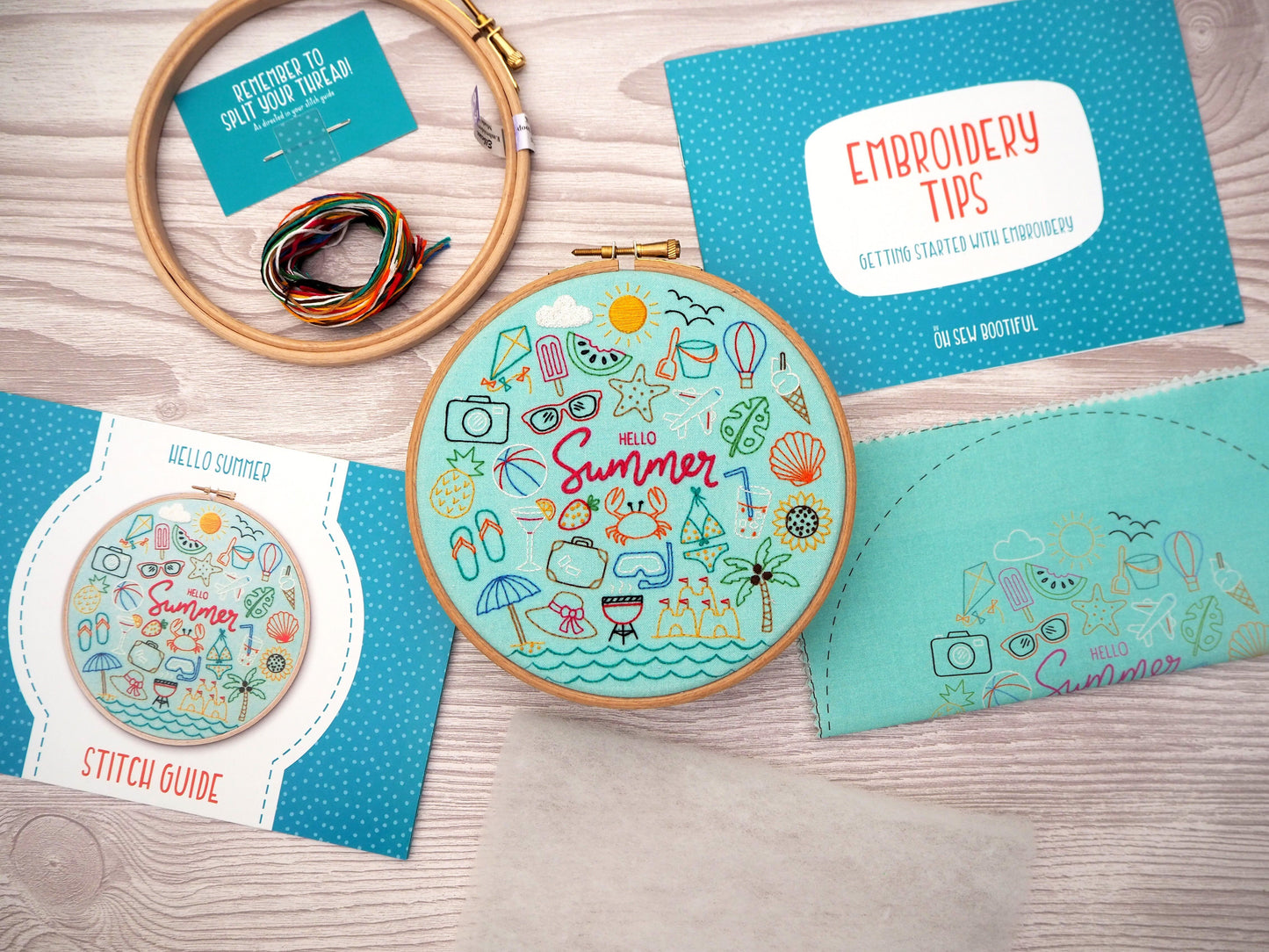 Kit de broderie - Hello Summer Oh Sew Bootiful