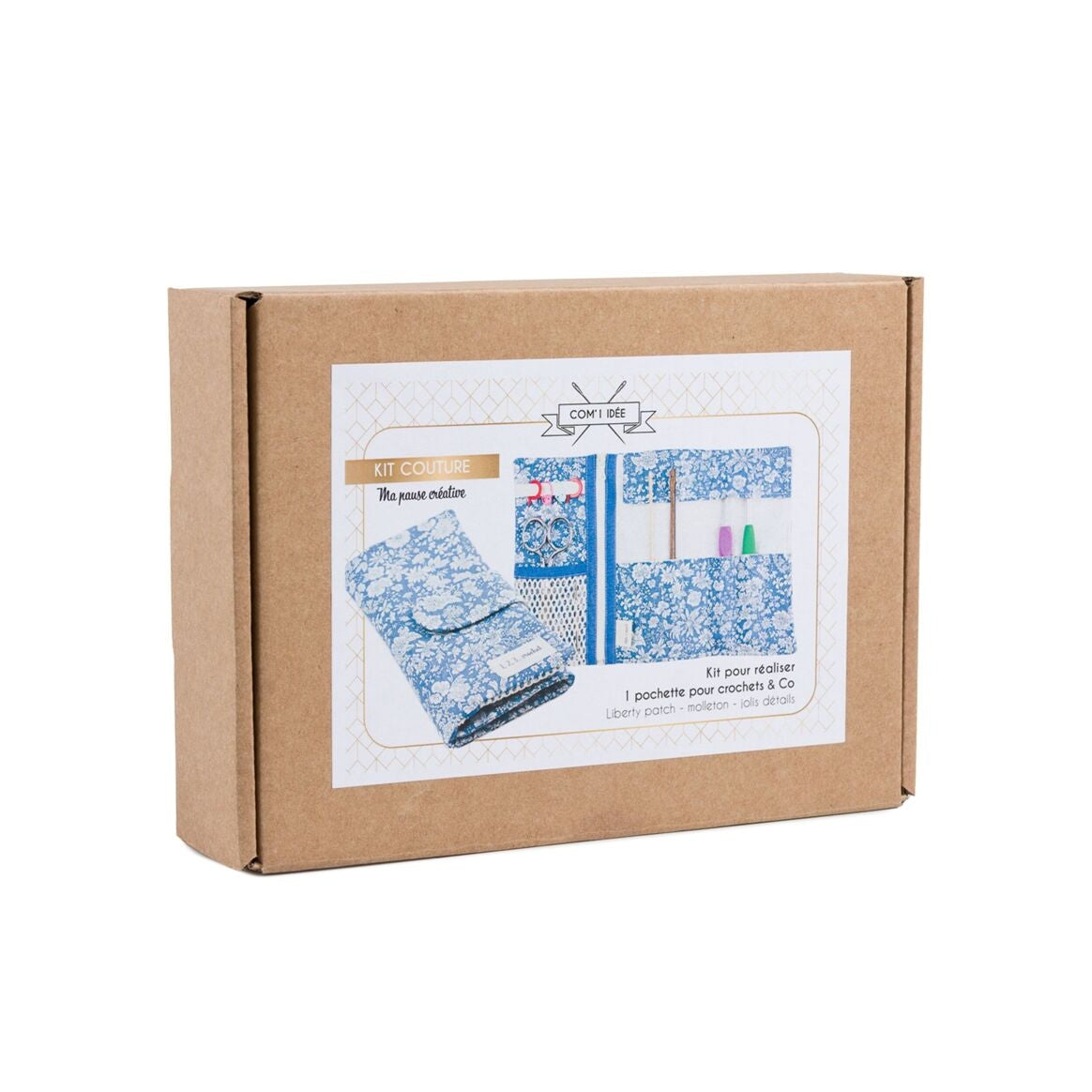 Kit Pochette pour Crochets & Co – Modèle Bleue Com'1 Idée
