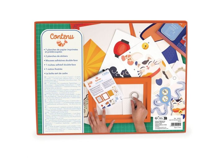 Cadre 3D en Papier – Kit DIY Ramen | Activité créative facile enfants & adultes GRAINE CREATIVE