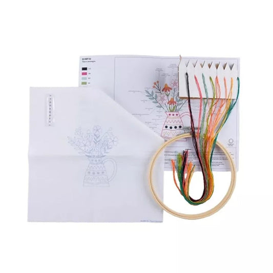 Kit broderie | Fleurs sauvages Com'1 Idée