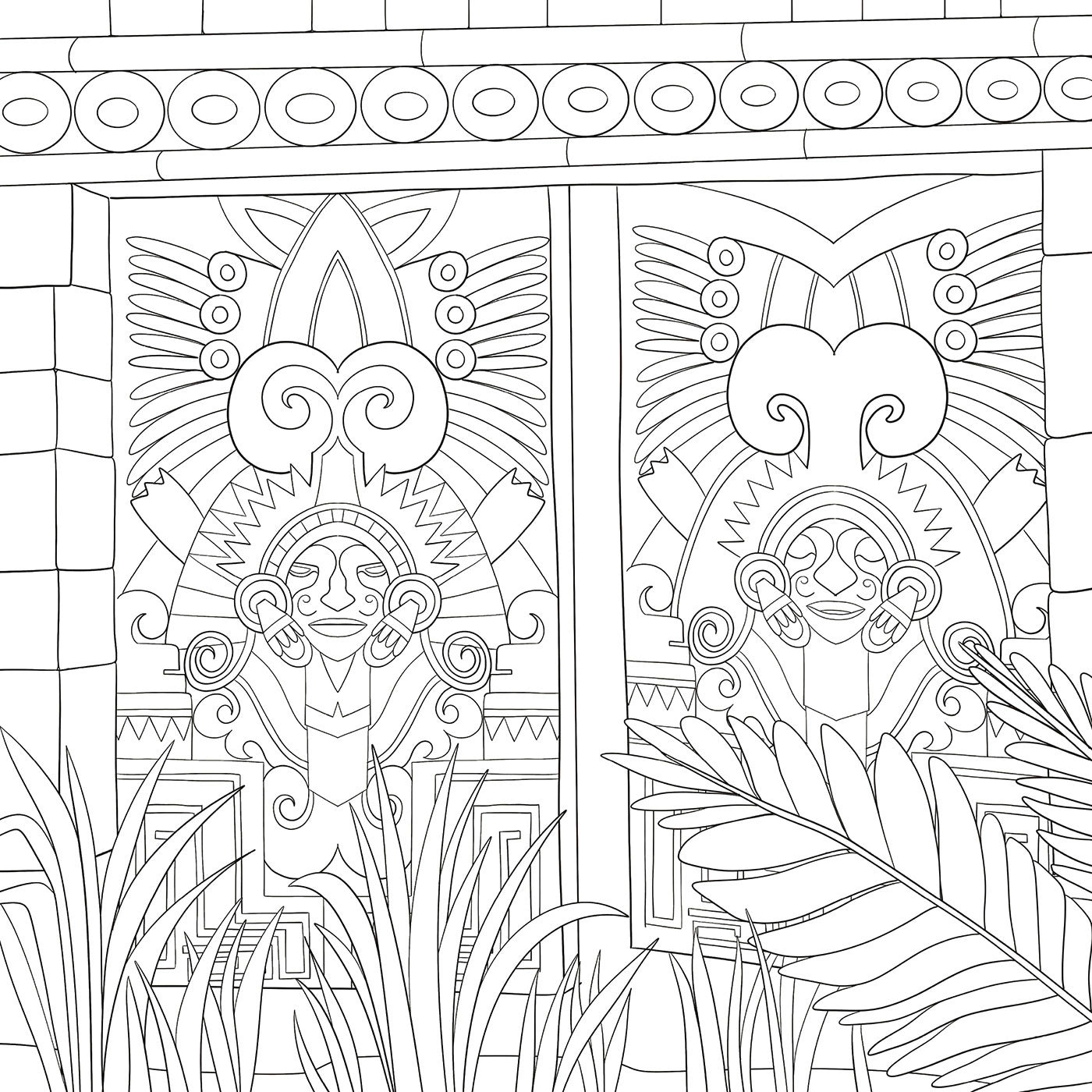 Art thérapie coloriages Paradis perdus Hachette Heroes