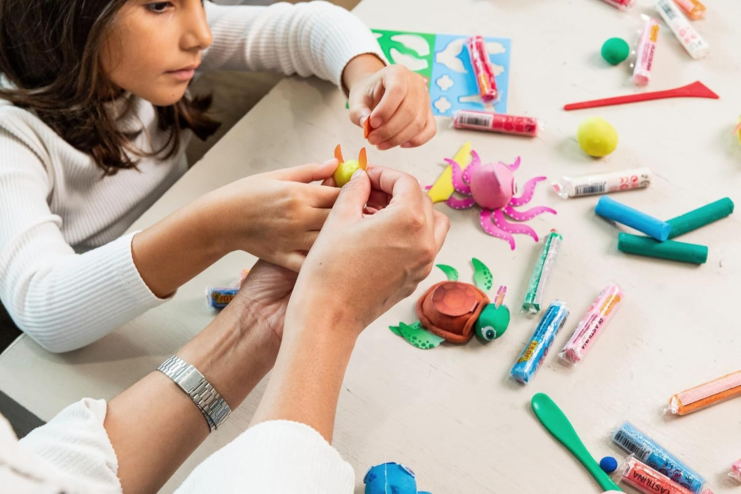 Jovi - PLAY AND FUN - Coffre Splash 24 Pâtes à Modeler + Outils & Découpages Jovi