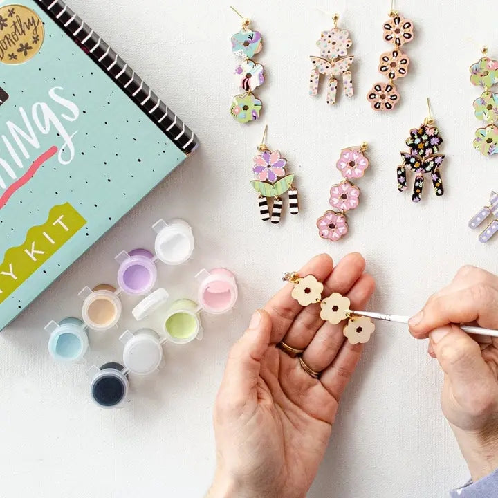 Kit de boucles d'oreilles fleur bricolage Dorothy Jill Makes