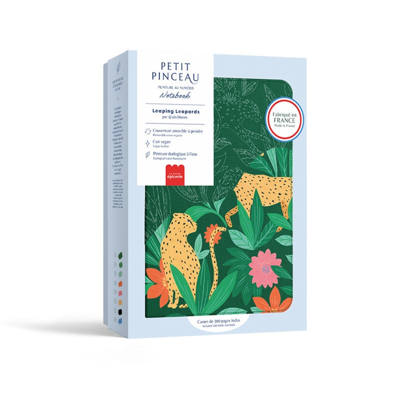 Notebook à Peindre – Leaping Leopards | Carnet créatif à personnaliser | La Petite Épicerie la petite epicerie