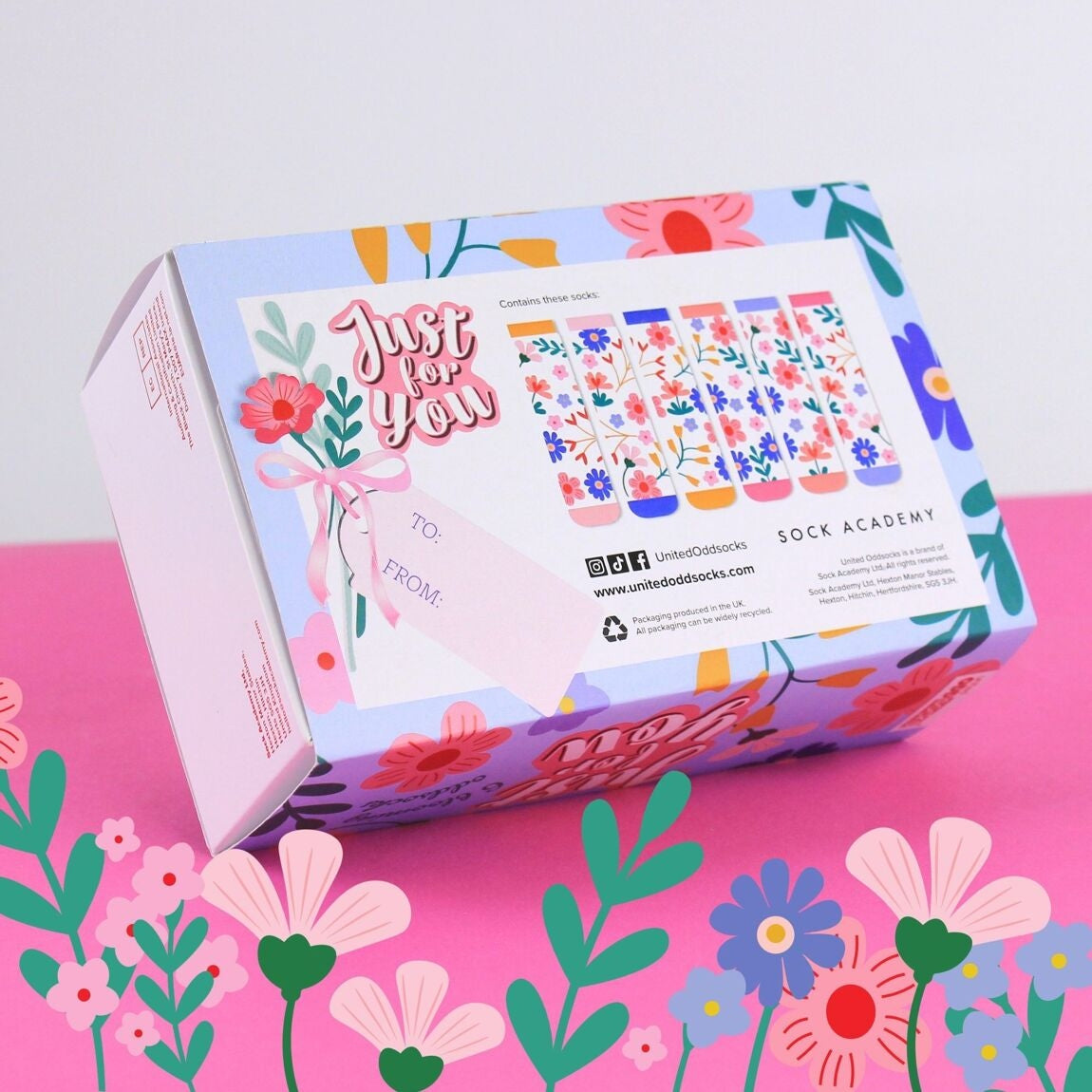 JUSTE POUR VOUS – Coffret 6 Chaussettes Dépareillées | United Oddsocks | Taille 37-42 United Oddsocks