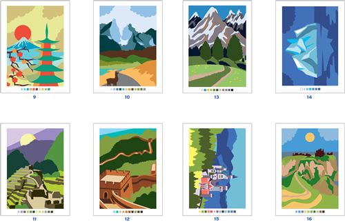 Coloriages mystères - Tour du monde Hachette Heroes