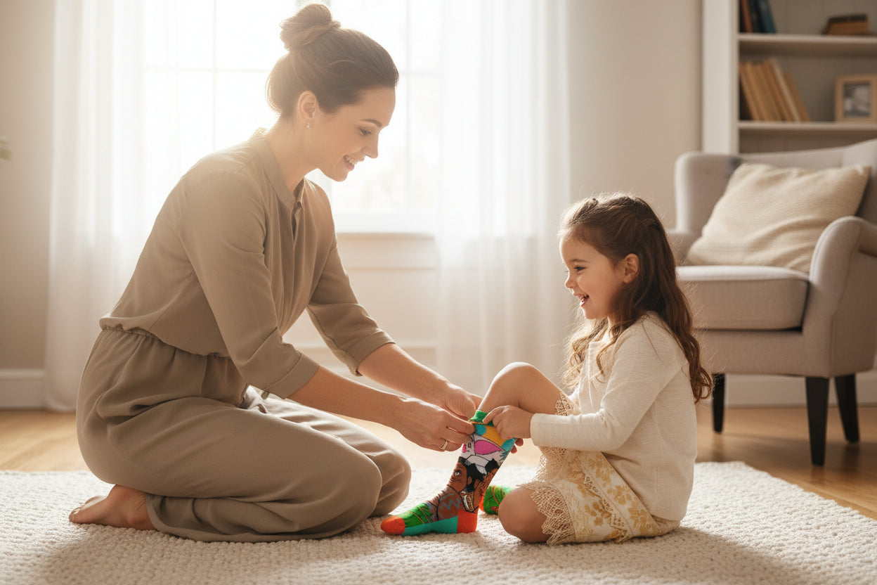 Chaussettes fantaisie MADMIA Disney Vaiana (Moana) – dépareillées – esprit des îles MADMIA