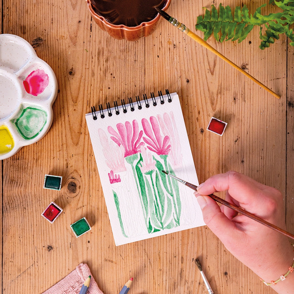 Carnet de Coloriage A6 – Motifs Floraux | Maison Joliette | Fabriqué en Franc Maison Joliette