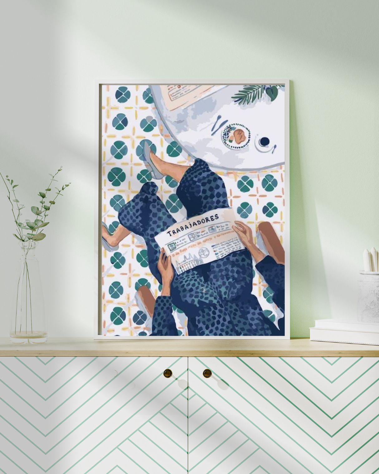 Peinture à Numéros sur Toile Tendue – Café Cubano (40 x 50 cm) ☕🎨 JOY!