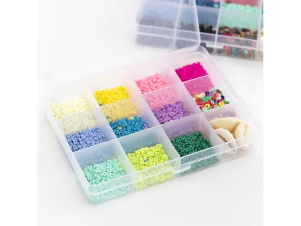 Boîte de 11 Couleurs de Perles Heishi 3 mm + Accessoires – Plus de 1000 Perles LA PETITE EPICERIE