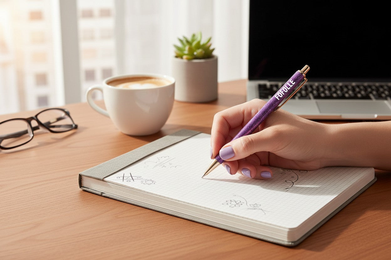 stylo message Fofolle accessoire de bureau fantaisie et brillant