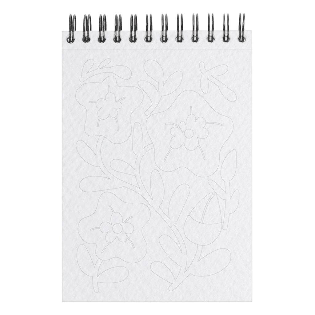 Carnet de coloriage A6 - Floral #2 Maison Joliette