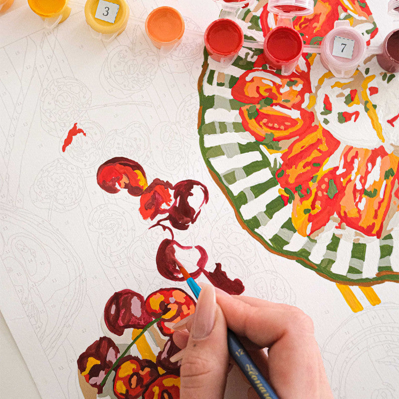 Coffret peinture au numéro - La Dolce Vita par Ananya Bhandari LA PETITE EPICERIE