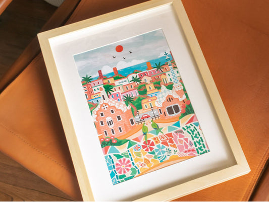 Coffret peinture au numéro - Barcelona par DazlStudio LA PETITE EPICERIE