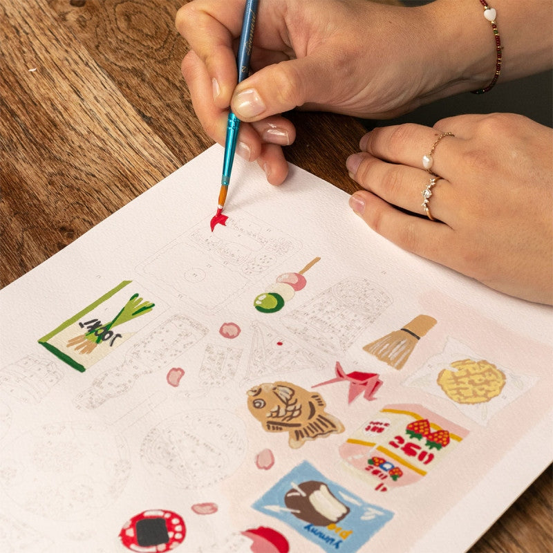 Coffret Peinture au Numéro - Week-end à Tokyo | Capsule Japon par Yuzu & Mikan LA PETITE EPICERIE