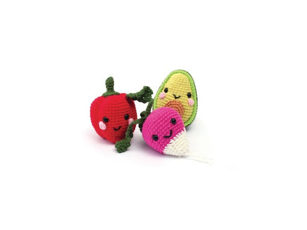Coffret DIY Crochet Mes Légumes - Kit créatif pour réaliser vos légumes en laine GRAINE CREATIVE