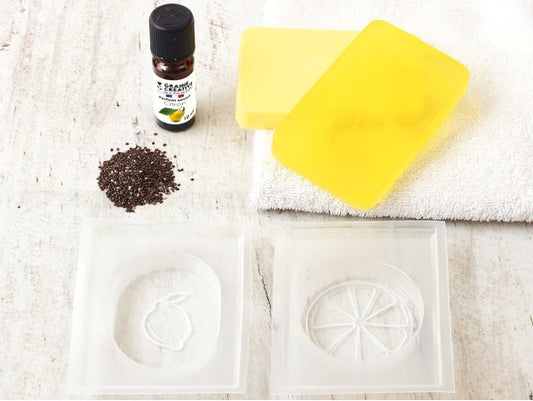 Kit DIY Savons Citron & Graines de Chia – Fabriquez vos savons exfoliants et parfumés maison GRAINE CREATIVE