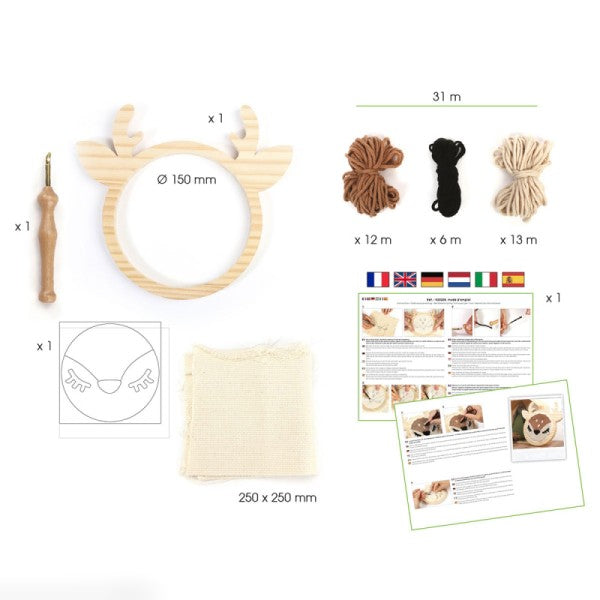 Kit punch needle - Biche GRAINE CREATIVE GRAINE CREATIVE