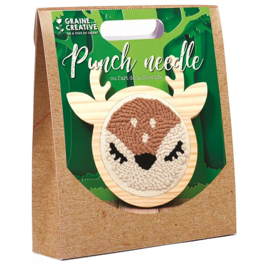 Kit punch needle - Biche GRAINE CREATIVE GRAINE CREATIVE