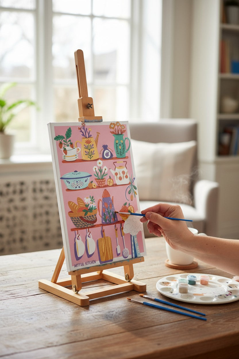 Peinture au Numéro 20x30 – Côté Cuisine | Kit DIY Débutants GRAINE CREATIVE