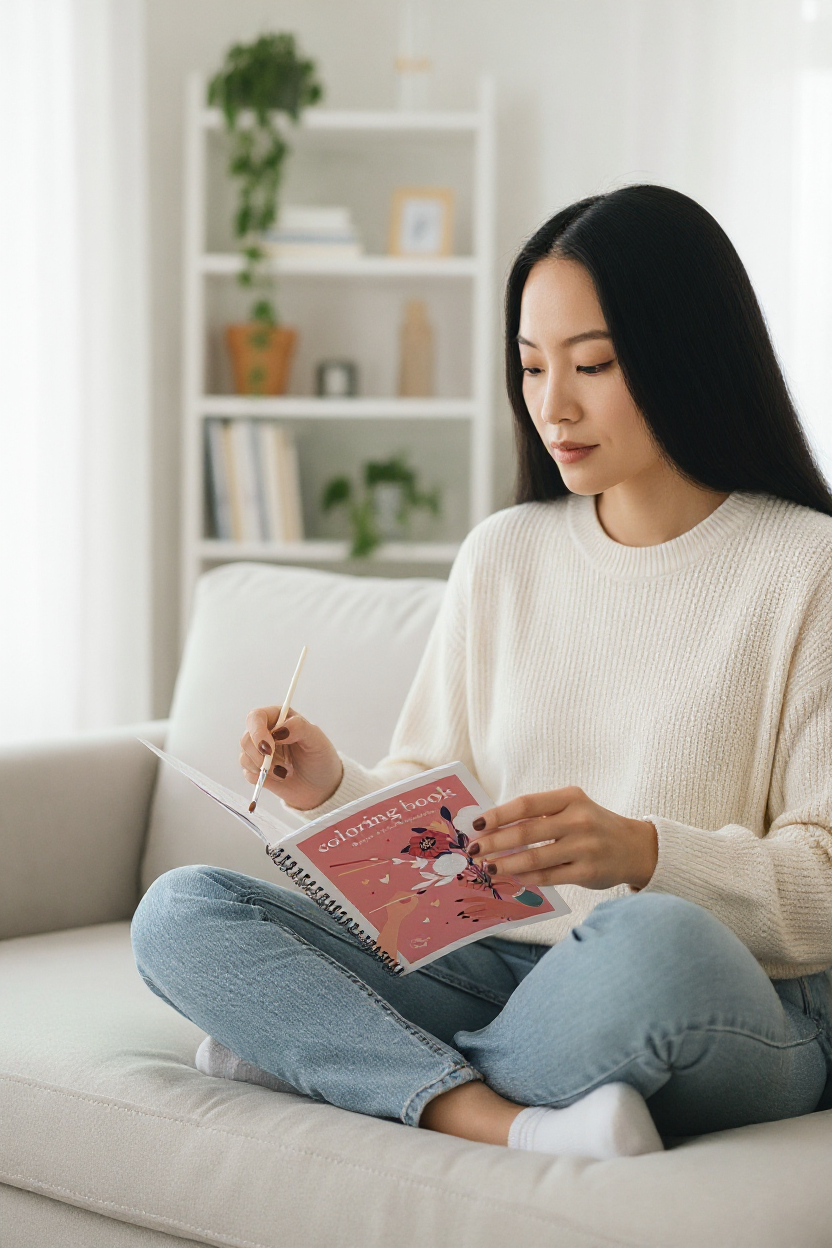 Carnet de coloriage A4 – Entre tes mains Maison Joliette Maison Joliette