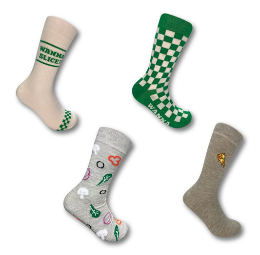Chaussettes Unisex Pizza Veggies Urban Eccentric