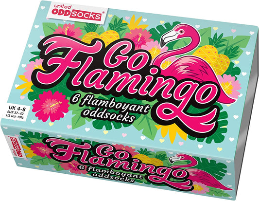 Coffret Chaussettes Flamant Rose – 6 Impaires Dépareillées Fun | United Oddsocks United Oddsocks