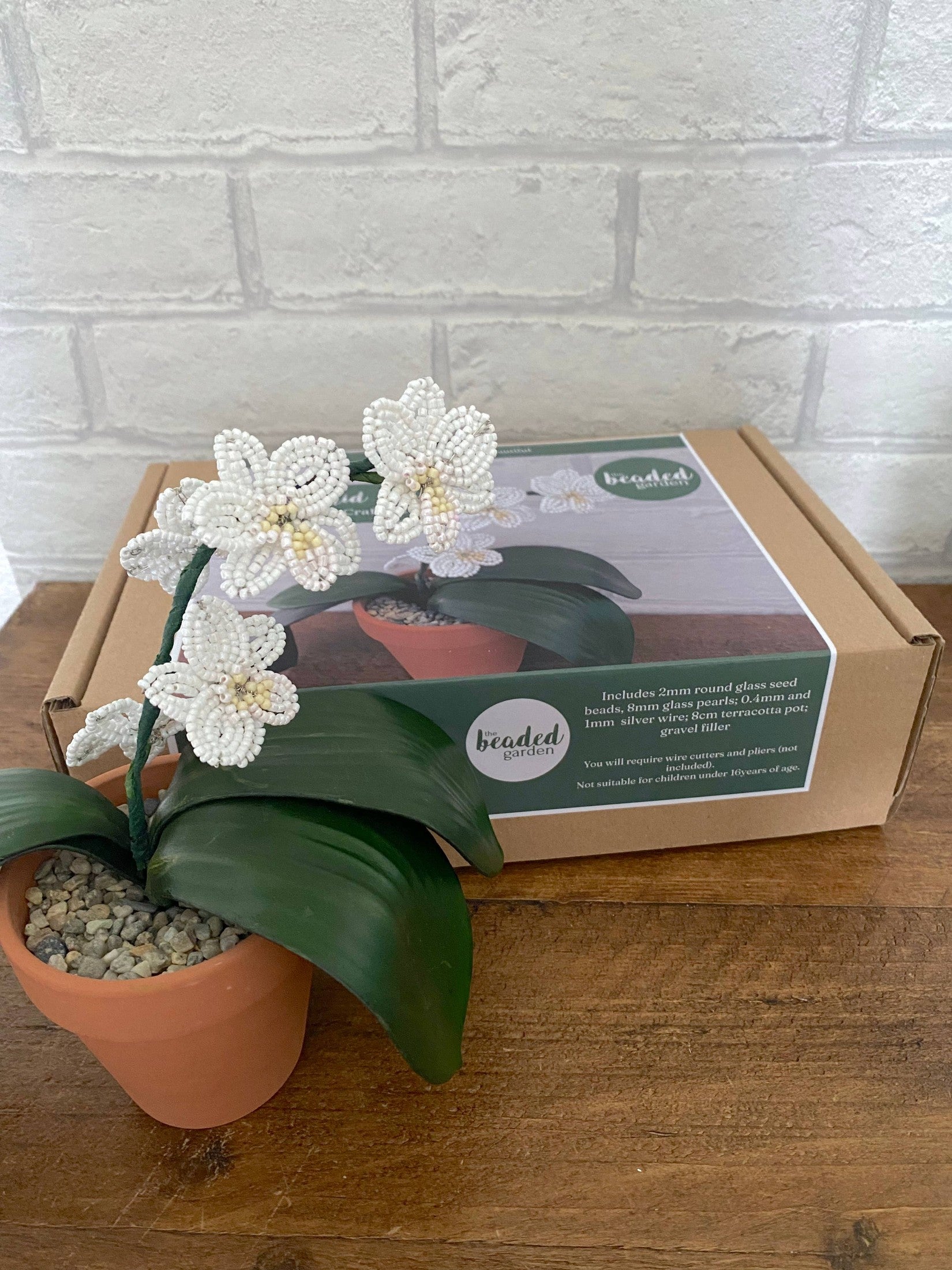 Kit de bricolage pour plantes d'orchidées pour adultes. Cadeau créatif The Beadology Shop