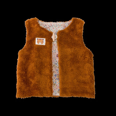 Kit Couture Gilet Berger Enfant “Marley” – Gilet Moumoute & Liberty Fabrics DIY Com'1 Idée