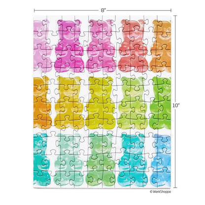 Ours en gélatine | Puzzle Snax de 100 pièces WerkShoppe