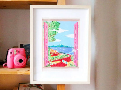 Coffret Peinture au Numéro – Fenêtre Ouverte sur Naples | Petit Pinceau x Limistic