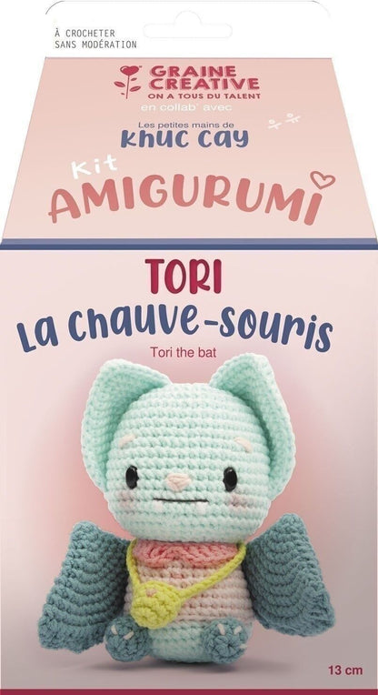 Diy - kit Amigurumi chauve-souris GRAINE CREATIVE