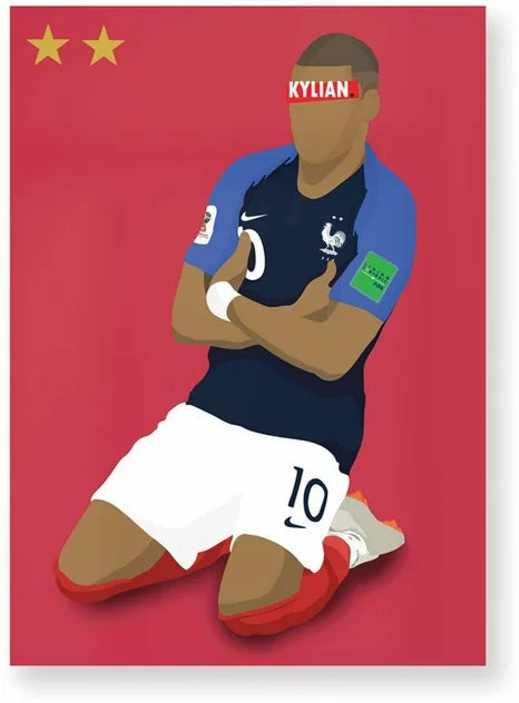 HUGOLOPPI Affiche KYLIAN MBAPPÉ - 30X40 CM Hugoloppi