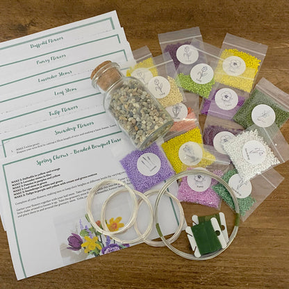 Kit de bricolage vase Chœur de printemps. Une idée cadeau créative. The Beadology Shop