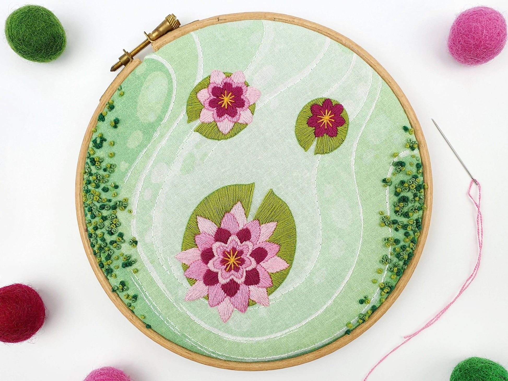 Nénuphar Kit de broderie fait main Hoop Art Oh Sew Bootiful