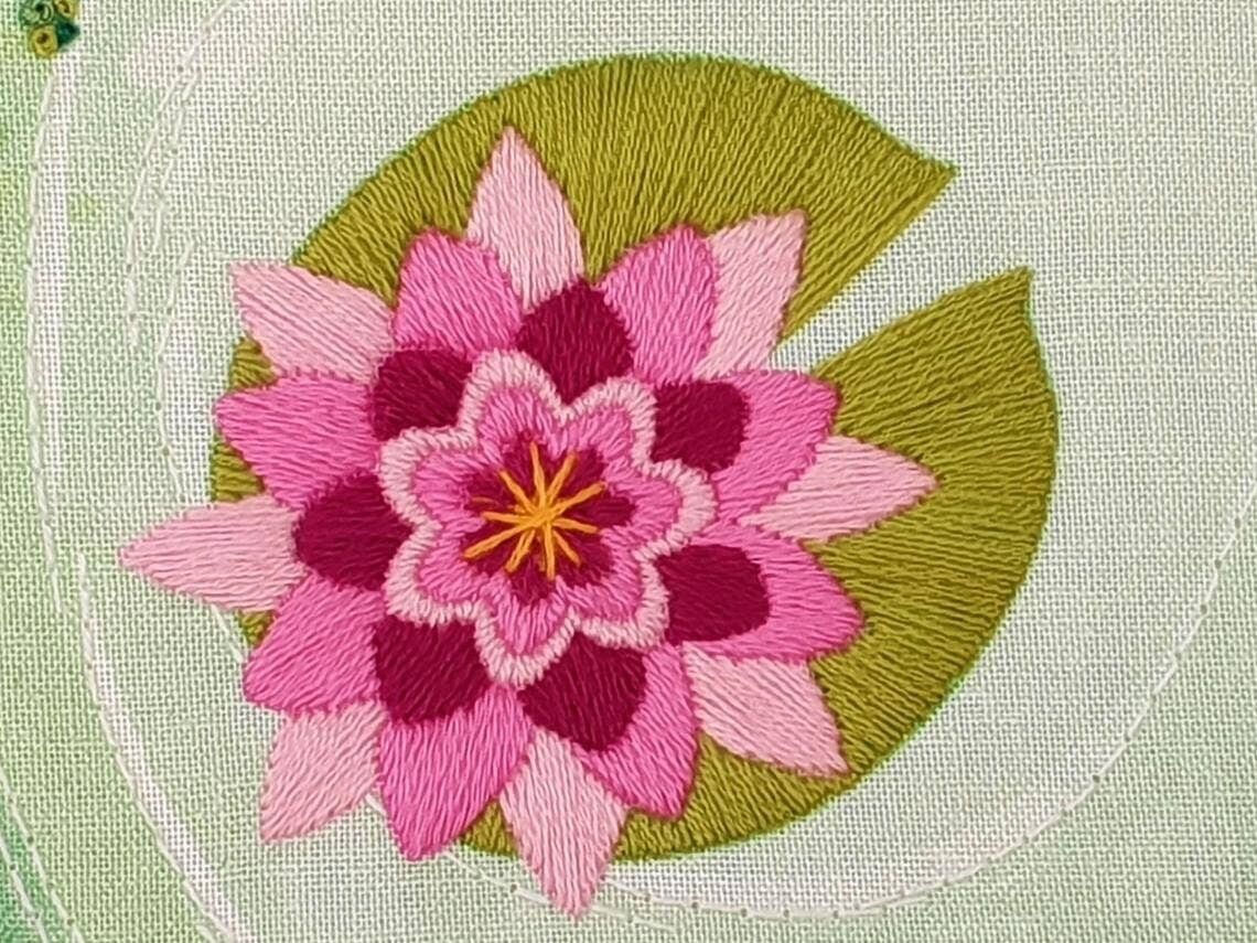 Nénuphar Kit de broderie fait main Hoop Art Oh Sew Bootiful