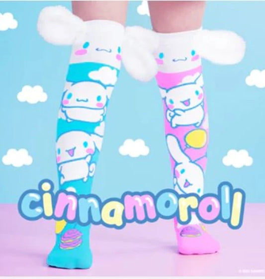 MADMIA – Chaussettes Cinnamoroll 3D kawaii – Sanrio, Taille unique MADMIA