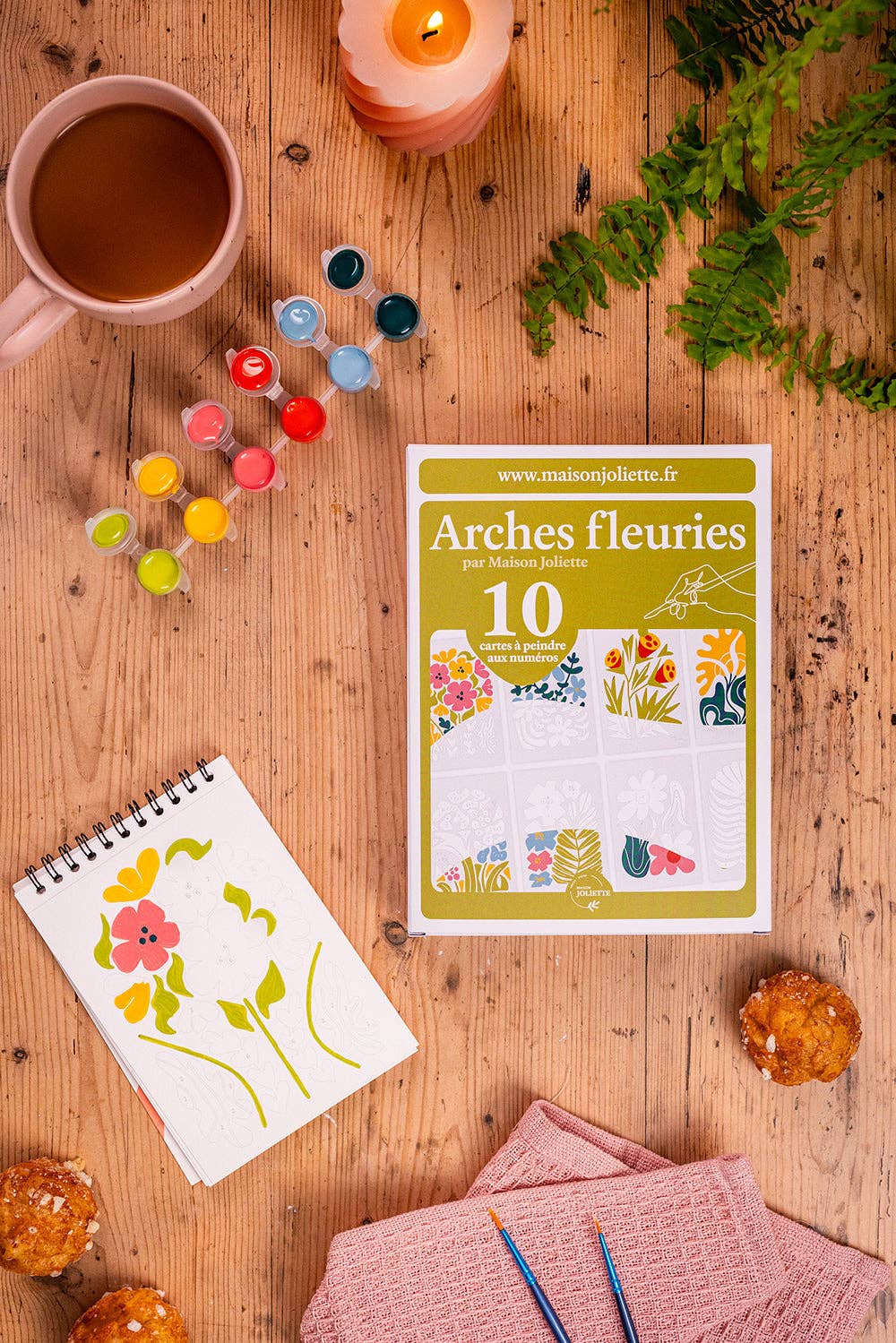 Peinture aux numéros – Arches fleuries Maison Joliette Maison Joliette