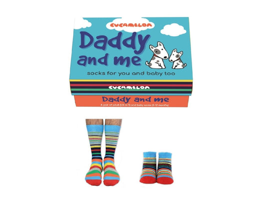 COFFRET CADEAU PAPA AND ME - UNE PAIRE DE CHAUSSETTES CUCAMELON ASSORTIES POUR PAPA United Oddsocks