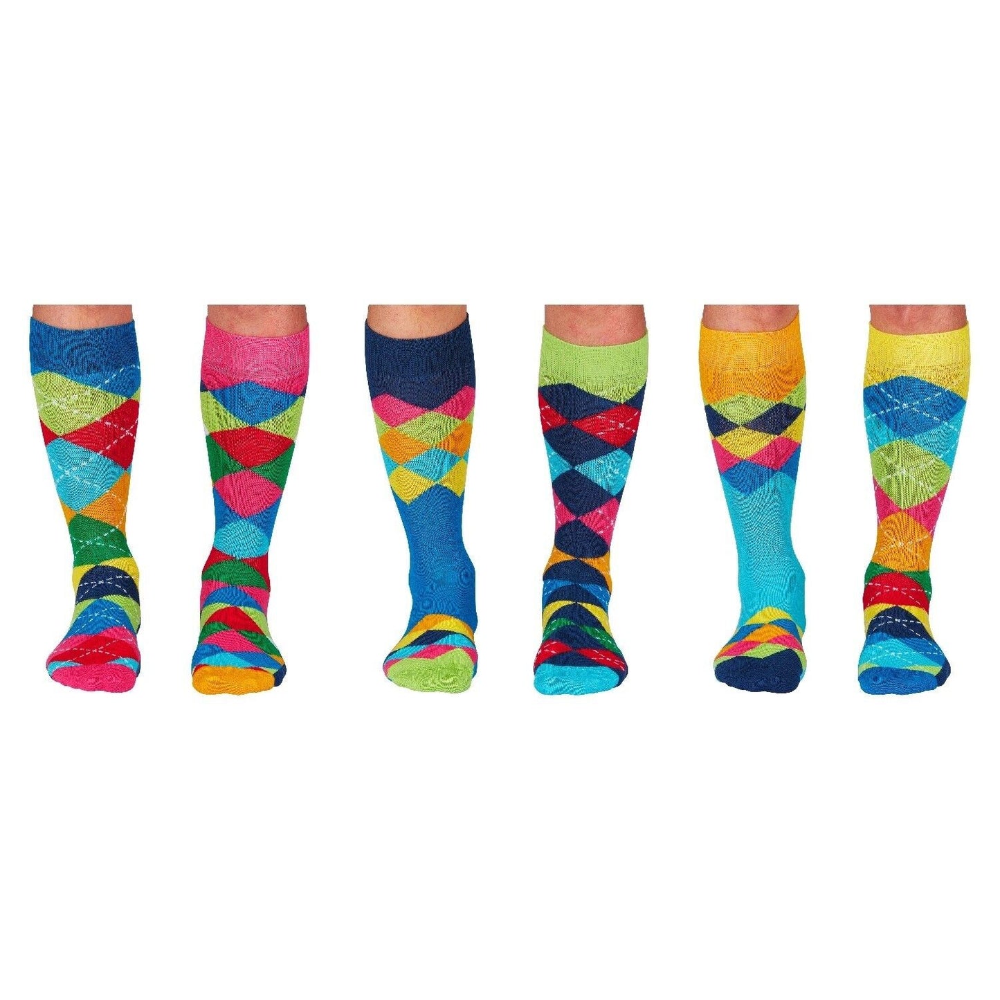 UNITED ODDSOCKS - CRAZY GOLF - COFFRET CADEAU ADULTE DE 6 CHAUSSETTES EUR 39-46 United Oddsocks