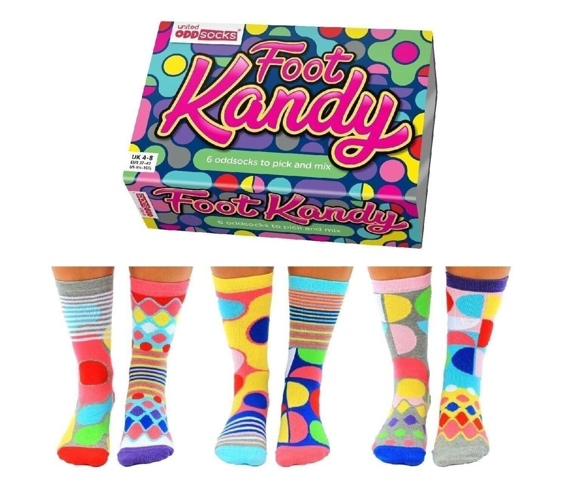 Buntes, ungleiches Sockenset – 6 Paar originelle Socken | United Oddsocks