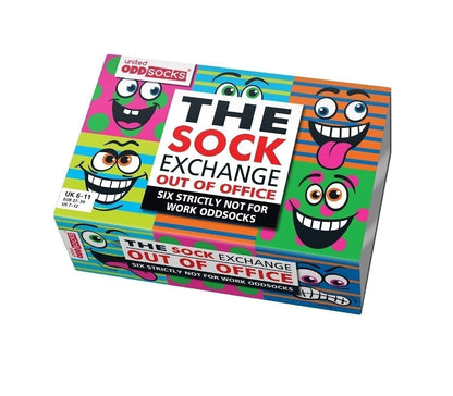 L'ÉCHANGE DE CHAUSSETTES HORS DU BUREAU | Coffret cadeau adulte 6 chaussettes impaires EUR 39-46 United Oddsocks