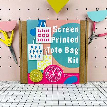 Kit de Sérigraphie DIY avec Cerceau de Broderie – Personnalisez votre Fourre-Tout en Coton The Edinburgh Craft Club