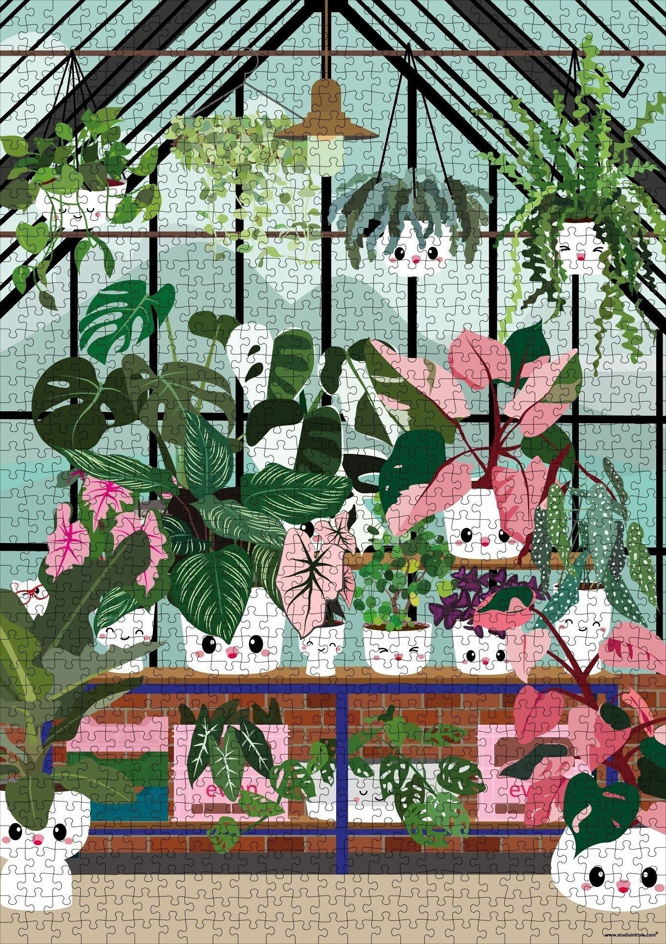 Puzzle serre avec plantes – puzzle 1000 pièces