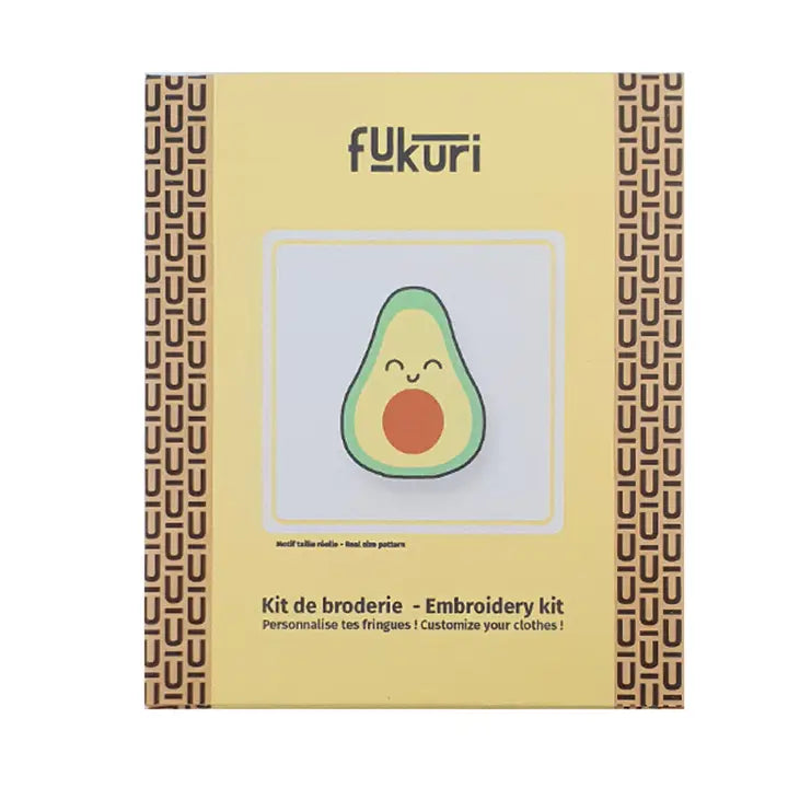 Kit Broderie - DIY - Avocat kawaii