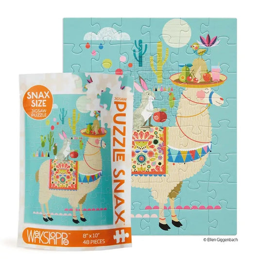 Llama Llyft | Puzzle Snax de 48 pièces pour enfants WerkShoppe