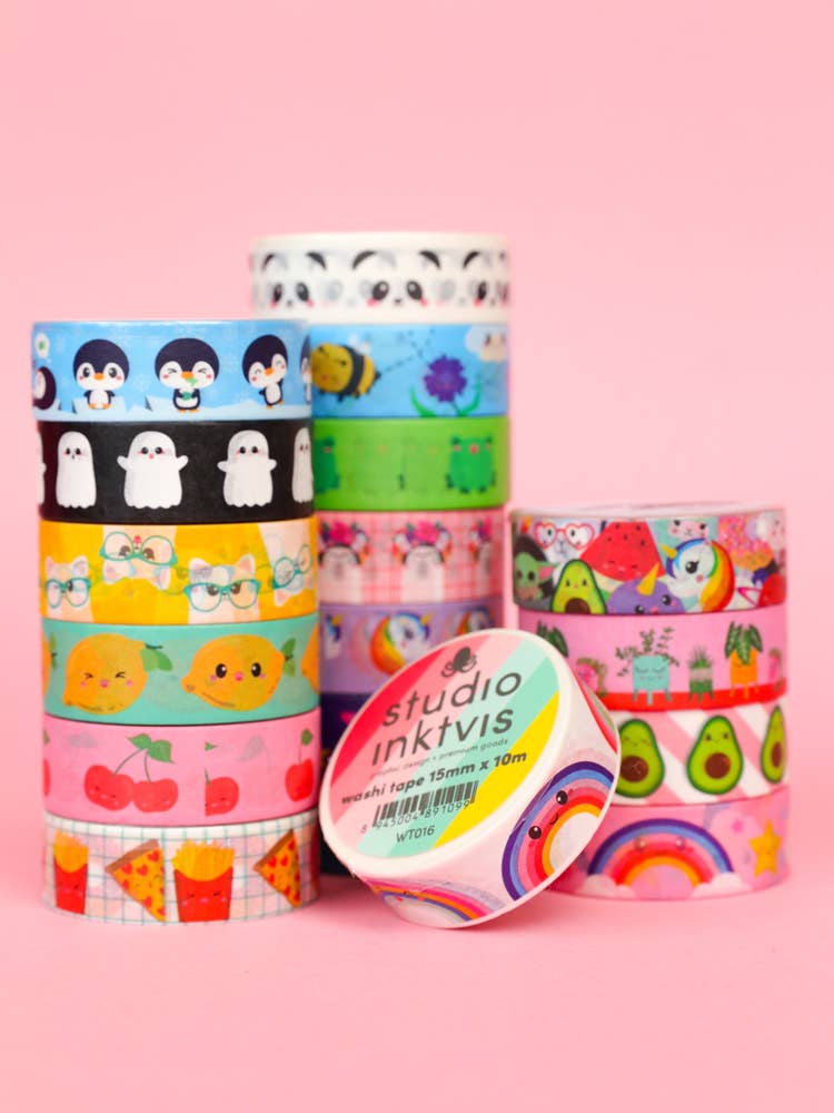 Washi Tape Citron – Ruban Adhésif Décoratif Kawaii & Bullet Journal Studio Inktvis B.V.