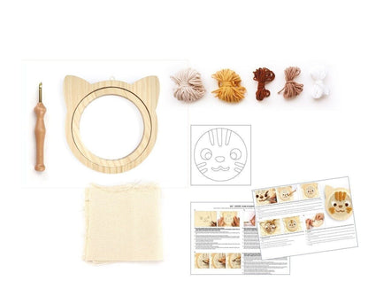 DIY - KIT PUNCH NEEDLE CHAT Graine Créative GRAINE CREATIVE